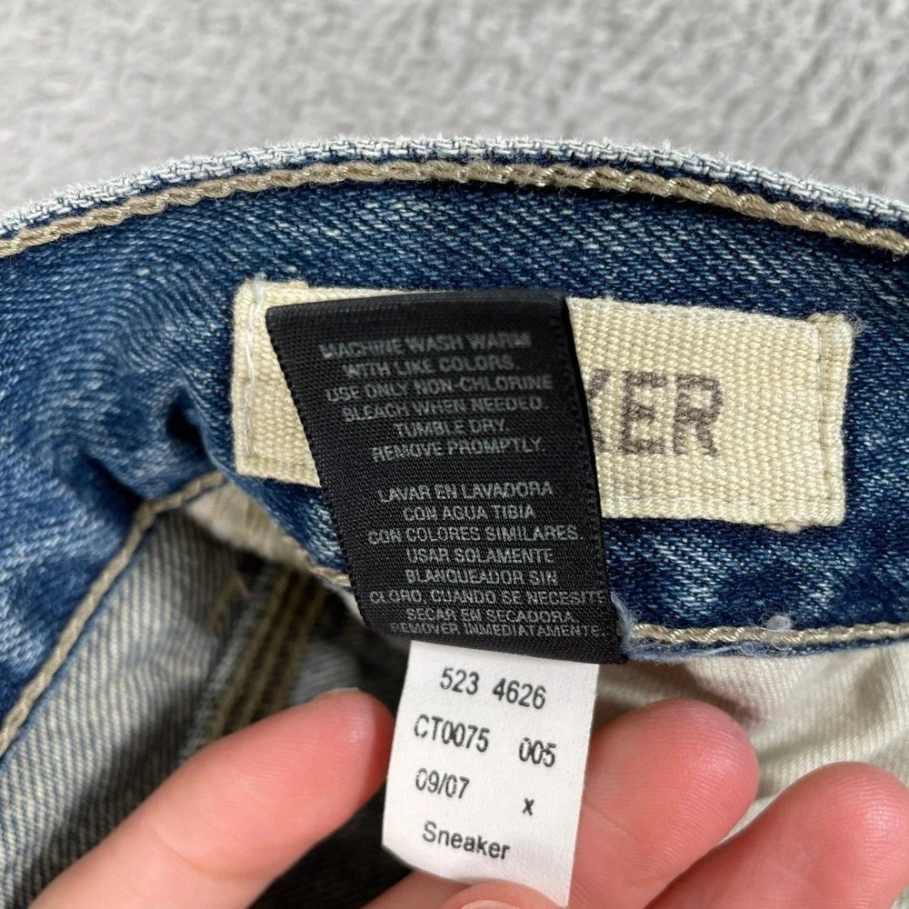 Arizona Jean Co Sneaker Jeans Mens 36x32 Blue Y2K Baggy Wide Leg Skater Denim